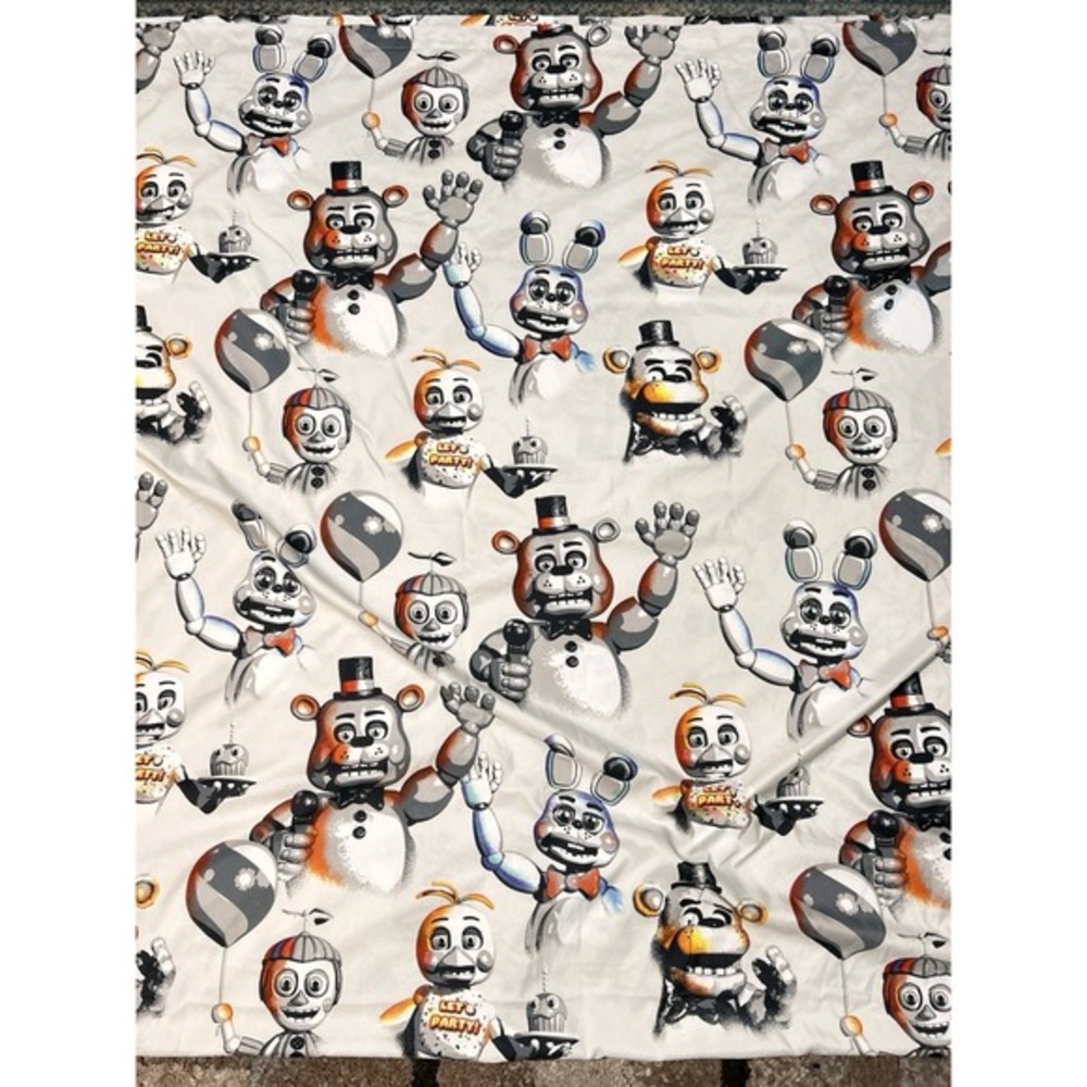 five nights at freddys Flat Sheet Twin Size White